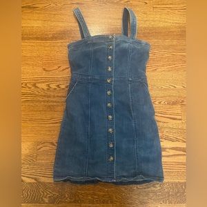 Express button down denim dress